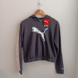 Puma Sweater Women Size S Black and White Hoodie Training New